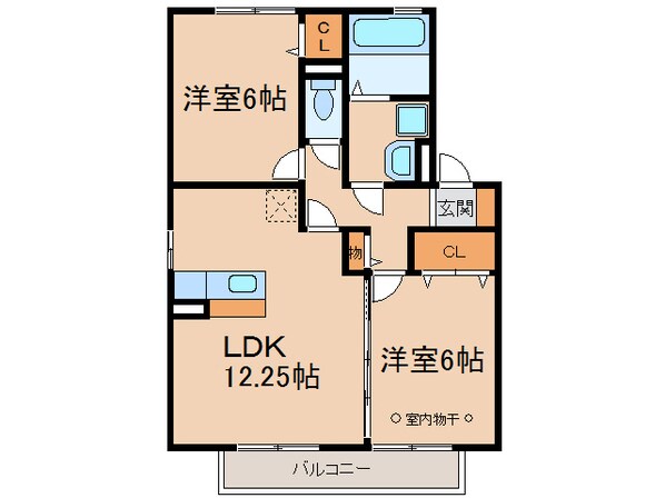 サニーテラスⅢの物件間取画像